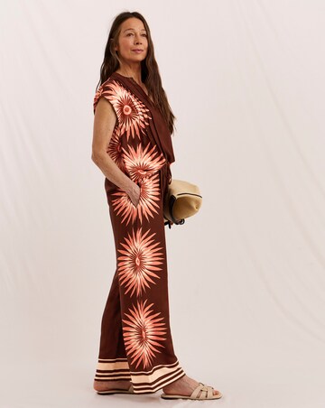 Julipa Petite Printed Tie Waist Co Ord Trouser