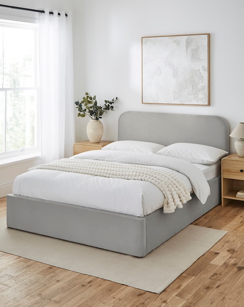 Emery Velvet Ottoman Bedframe