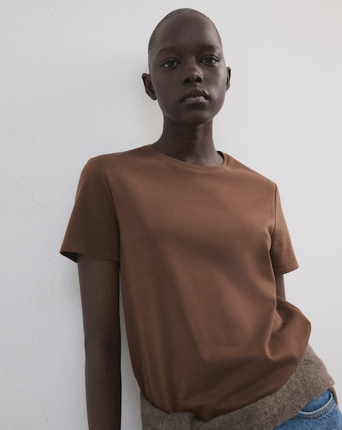 Mango Short-Sleeved Cotton T-Shirt