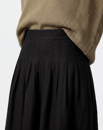 Anthology Pleat Tuck Midi Skirt