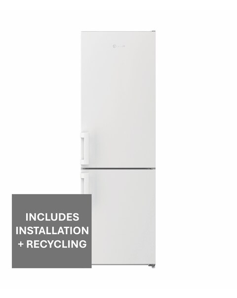 Indesit IKNS 1261 W4UK 60/40 Fridge Freezer - White + Install