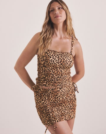 Simply Be Leopard Print Bikini Skirt