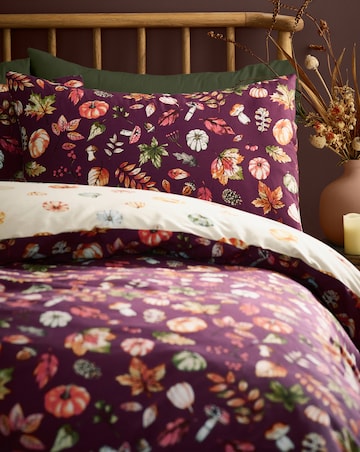 Catherine Lansfield Autumn Pumpkins Duvet Cover Set