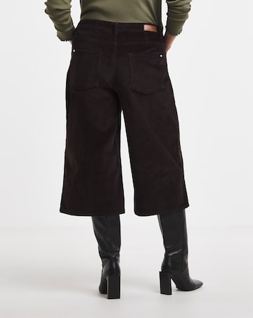 Chocolate Cord Culotte Jeans