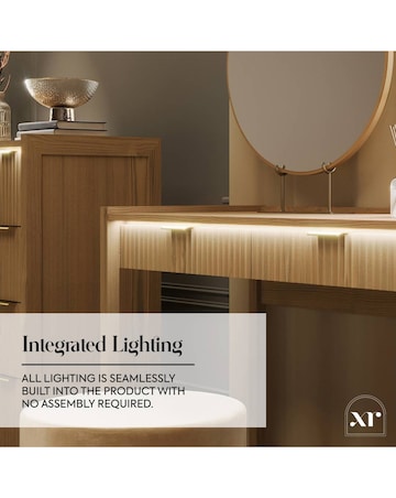 XR Living Dakota Dressing Table With App Control Lights