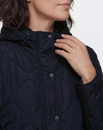 Navy Short Quilted Jacket