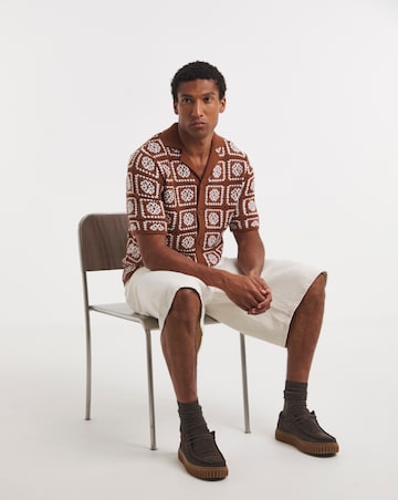 Only & Sons Bart Crochet Shirt - Rust