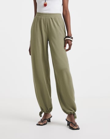 Textured Jersey Balloon Trousers