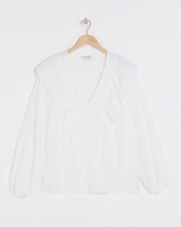 Large Collar Detail Blouse