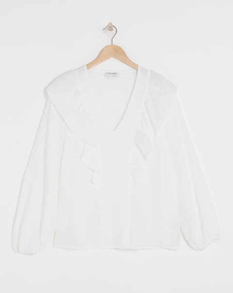 Large Collar Detail Blouse