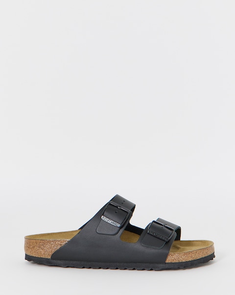 Birkenstock Classic Smooth Leather Arizona Sandals - Black