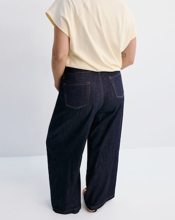 Mango Wide Leg Rinse-Wash Jeans