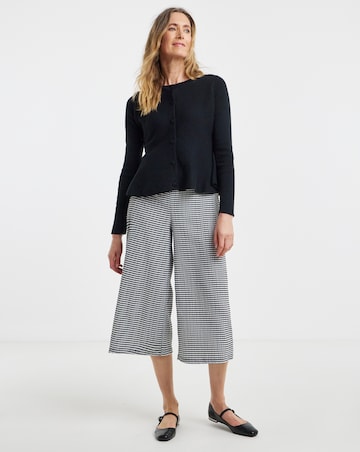 Gingham Jersey Culotte