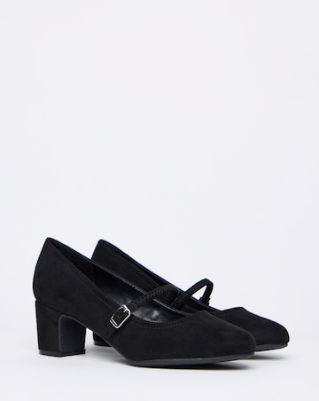 Lorraine Low Block Heel Mary Janes - Extra Wide Fit (EEE)