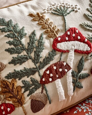 Catherine Lansfield Embroidery Woodland Cushion