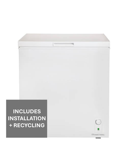 Russell Hobbs RH198CF0E1W 198L Chest Freezer White + Install
