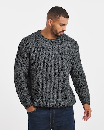 Jack & Jones Jaxon Crew Knit Jumper - Navy