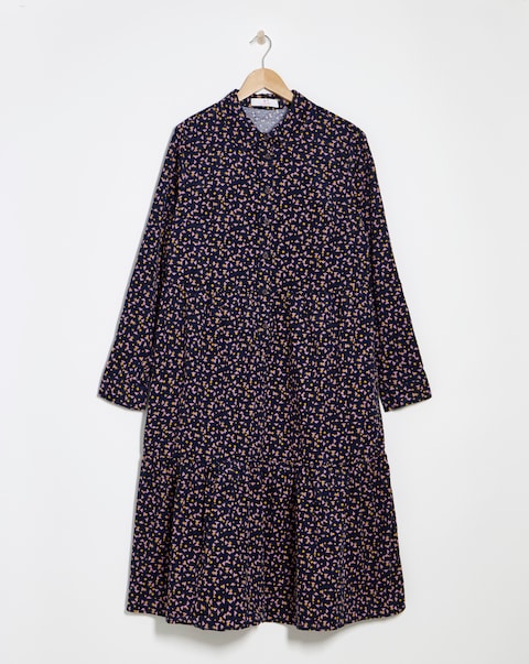 Julipa Printed Cord Shirt Dress