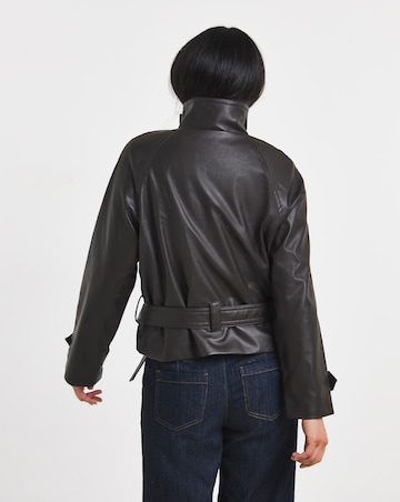 JDY Faux Leather Belt Jacket