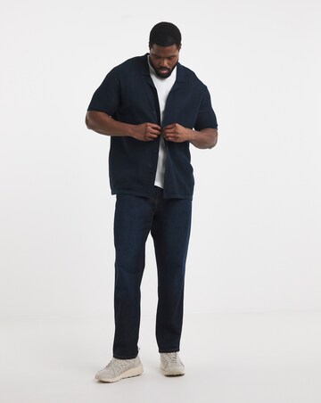 Knitted Revere Collar Shirt