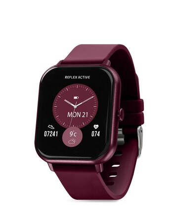 Reflex Active Nexus Silicone Strap Smart Watch - Burgundy