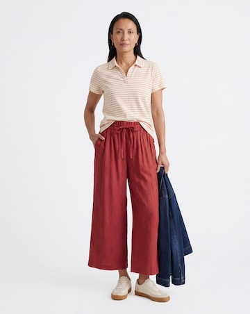 Linen Mix Wide Leg Culotte