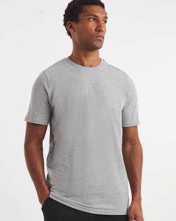 Grey Crew Neck T-shirt Long