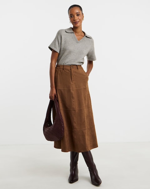 Suedette Skirt