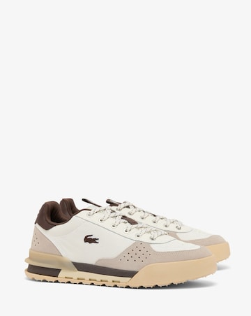 Lacoste Slam Shot Trainers - Off White/Brown