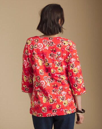 Julipa Cotton Notch Neck Pocket Tunic