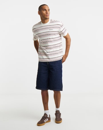 Dickies Short Sleeve East Liberty Stripe T-Shirt - Ecru