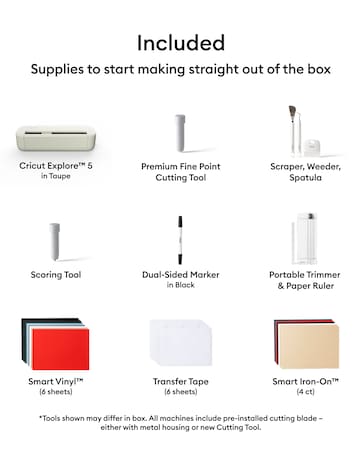 Cricut Explore 5 Essentials Bundle