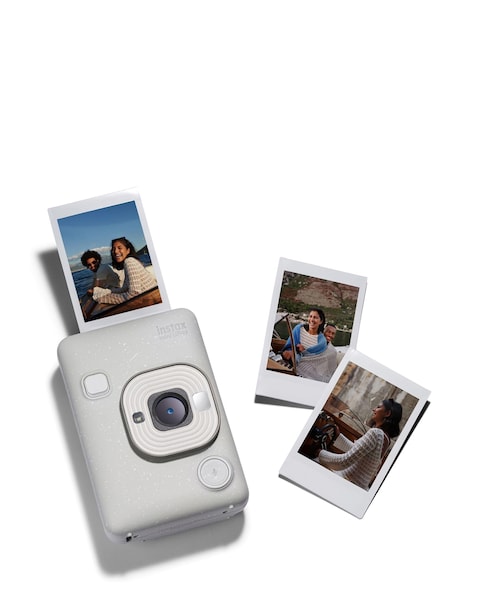 Fujifilm Instax Mini LiPlay Hybrid Instant Camera - Misty White