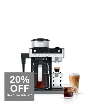 Ninja Prestige Dualbrew System CFN802UK Silver/ Black