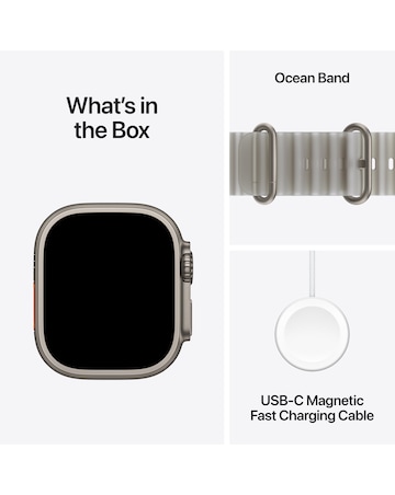 Apple Watch Ultra 4 GPS + Cellular 49mm Natural Titanium/Translucent Grey Band