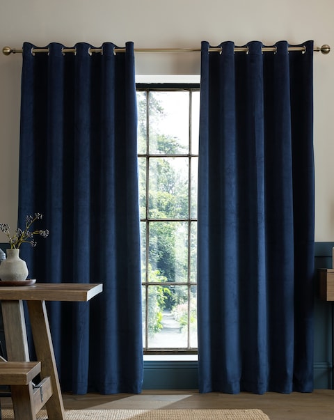 Catherine Lansfield Super Thermal Blackout Matt Velour Curtains