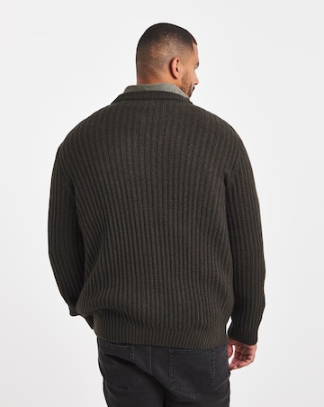 Jack & Jones Jaxon Crew Knit Jumper - Brown