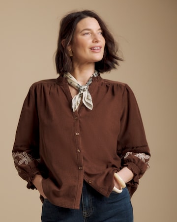 Julipa Embroidered Cord Top