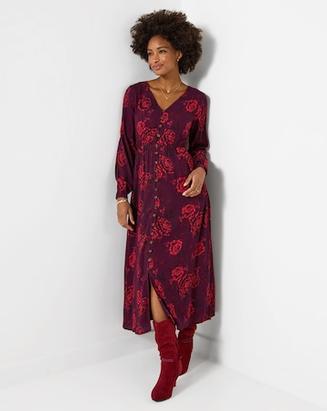 Joe Browns Radiant Roses Button Through Maxi Dress