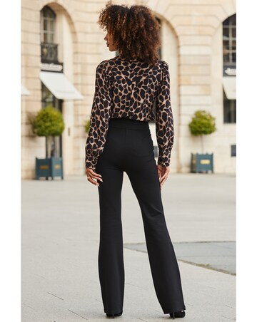 Sosandar Ponte Contour Waist Flare Trouser