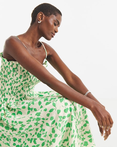 JDY Lina Smock Midi Dress