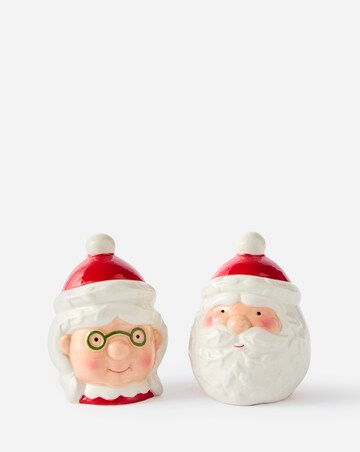 Mr & Mrs Claus Ceramic Salt & Pepper Pots