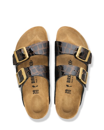 Birkenstock Arizona Natural Leather Mule Sandals - Standard Fit