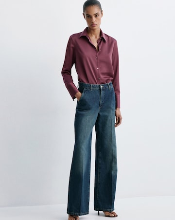 Mango Regular-Fit Satin Shirt
