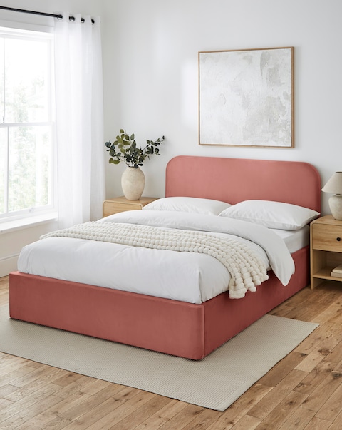 Emery Velvet Ottoman Bedframe