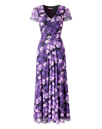 Joe Browns Petite Fabulous Floral Mesh Maxi Dress