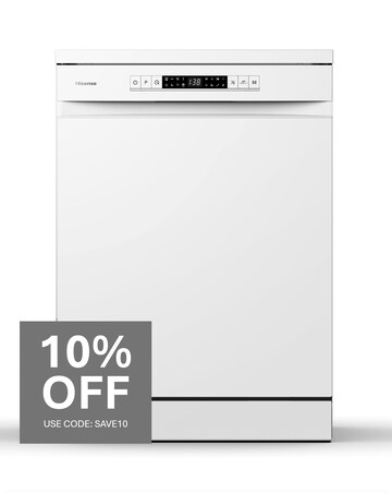 Hisense HS622E90WUK Dishwasher, E rated, 13 place setting