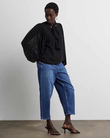 Joanna Hope Chiffon Tie neck Blouse