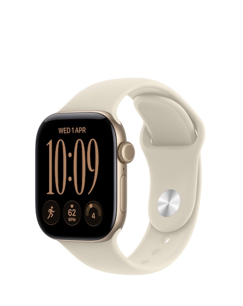 Apple Watch Series 12 GPS + Cellular 42mm - Gold Aluminium/Sand Sport - S/M