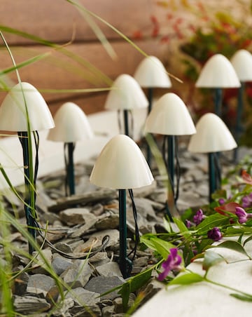 LumiShroom Stake Lights, Set of 10